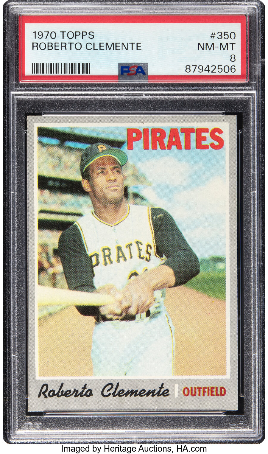 1970 Topps Roberto Clemente #350 PSA NM-MT 8