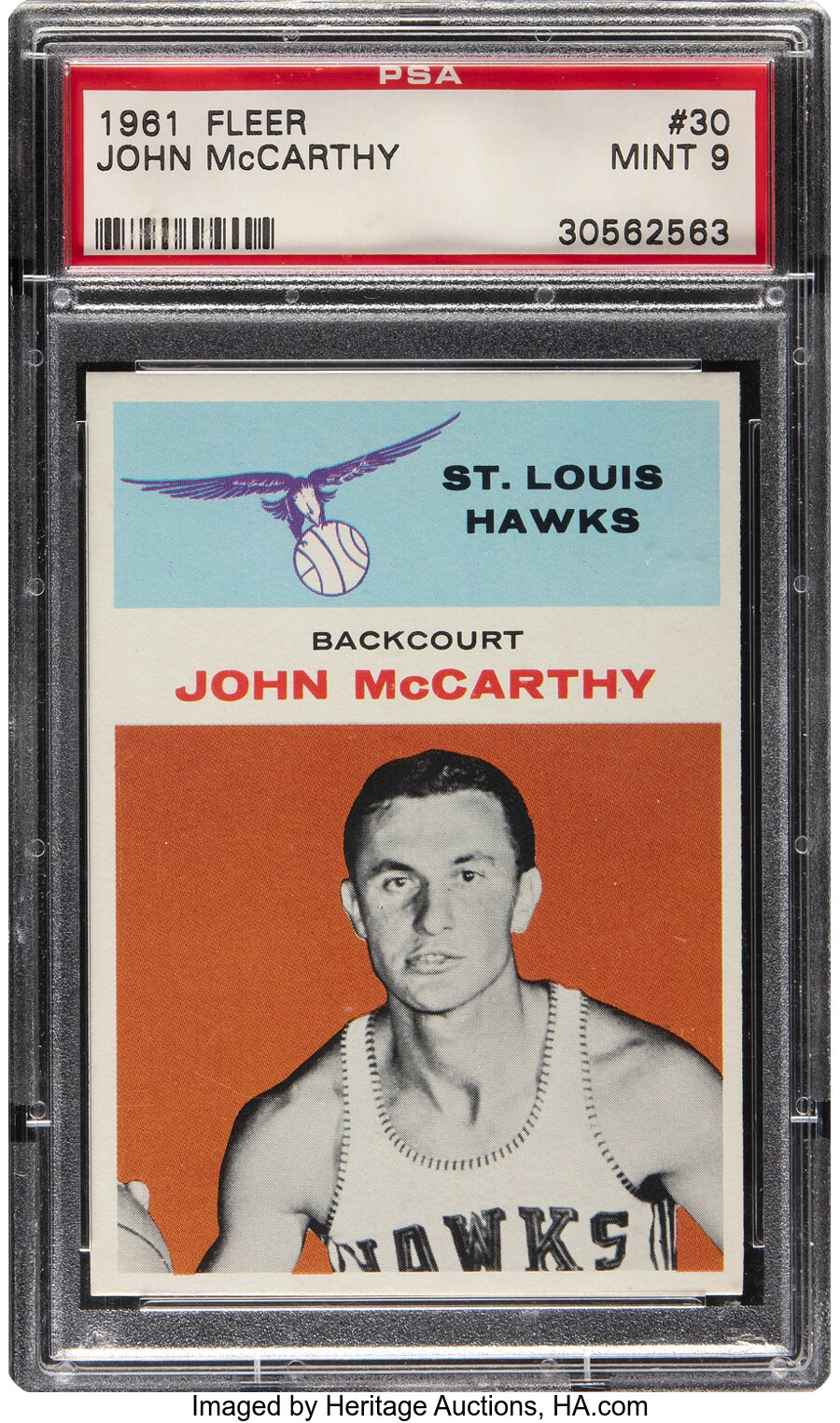 1961 Fleer John McCarthy #30 PSA Mint 9 - Only Three Higher!