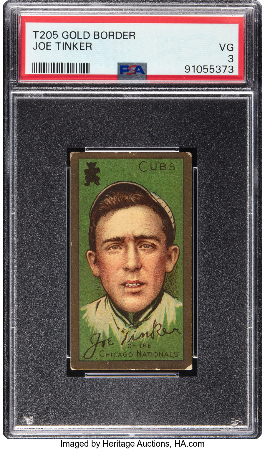 1911 T205 Piedmont Joe Tinker PSA VG 3