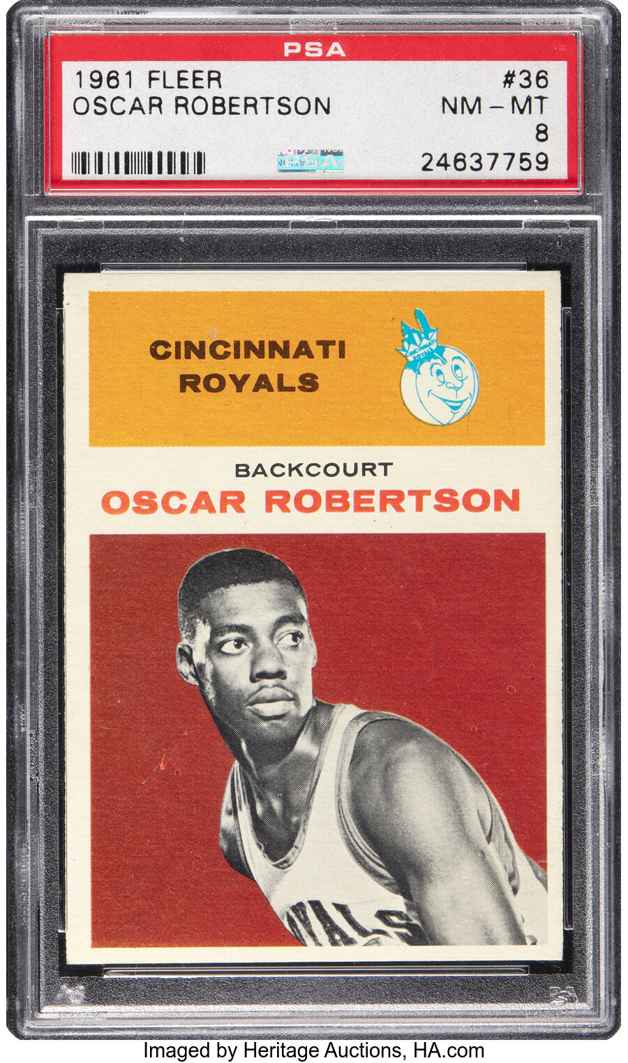 1961 Fleer Oscar Robertson Rookie #36 PSA NM-MT 8