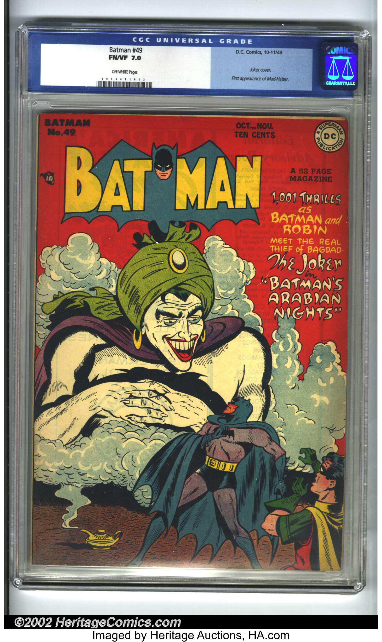 Batman #49 (DC, 1948) CGC FN/VF  Off-white pages. This issue | Lot  #31188 | Heritage Auctions