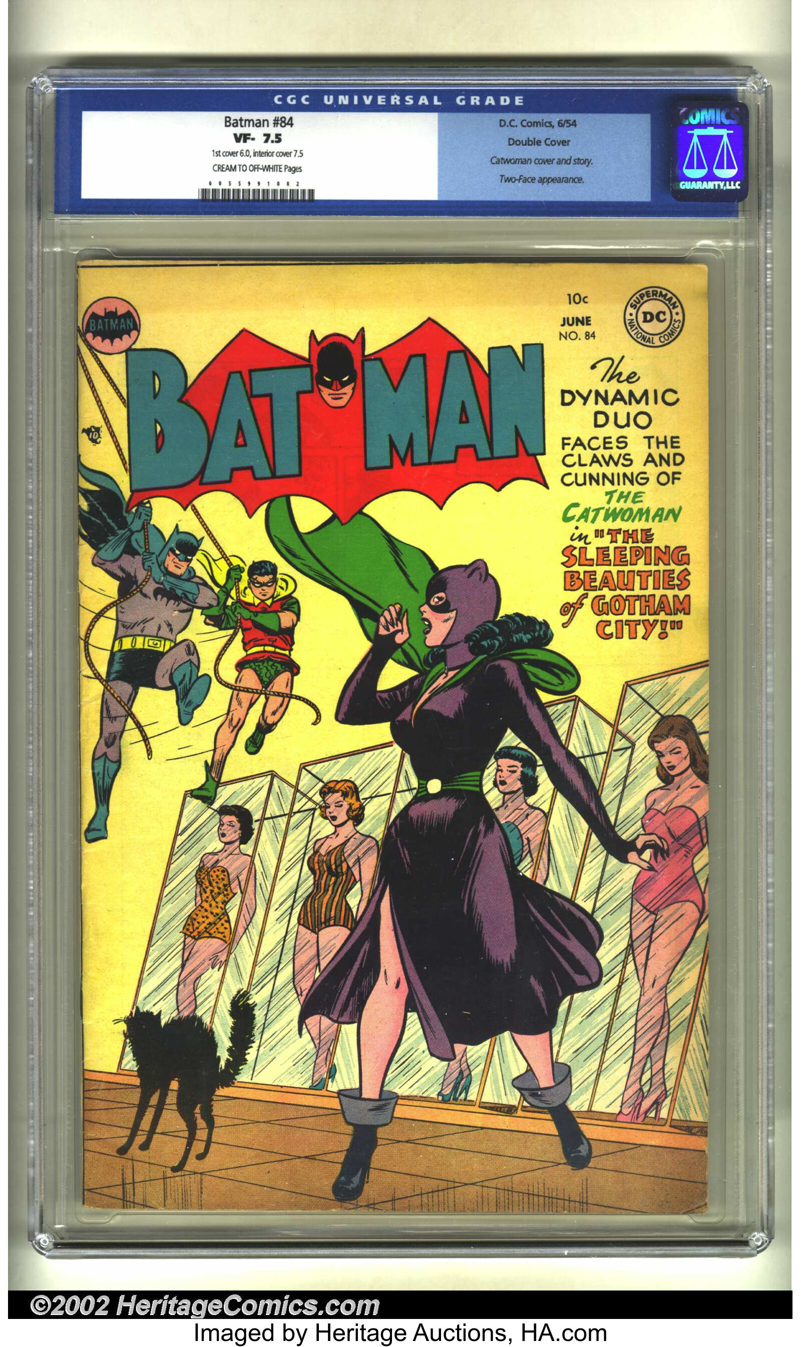 Batman #84 Double cover (DC, 1954) CGC VF Cream to off-white | Lot  #31191 | Heritage Auctions