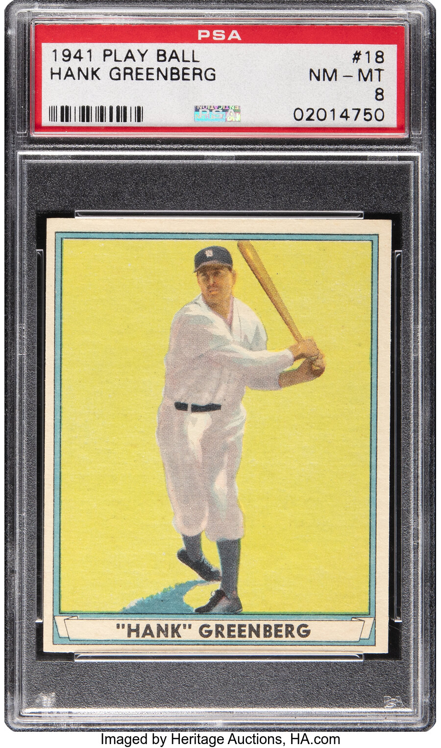 1941 Play Ball Hank Greenberg #18 PSA NM-MT 8