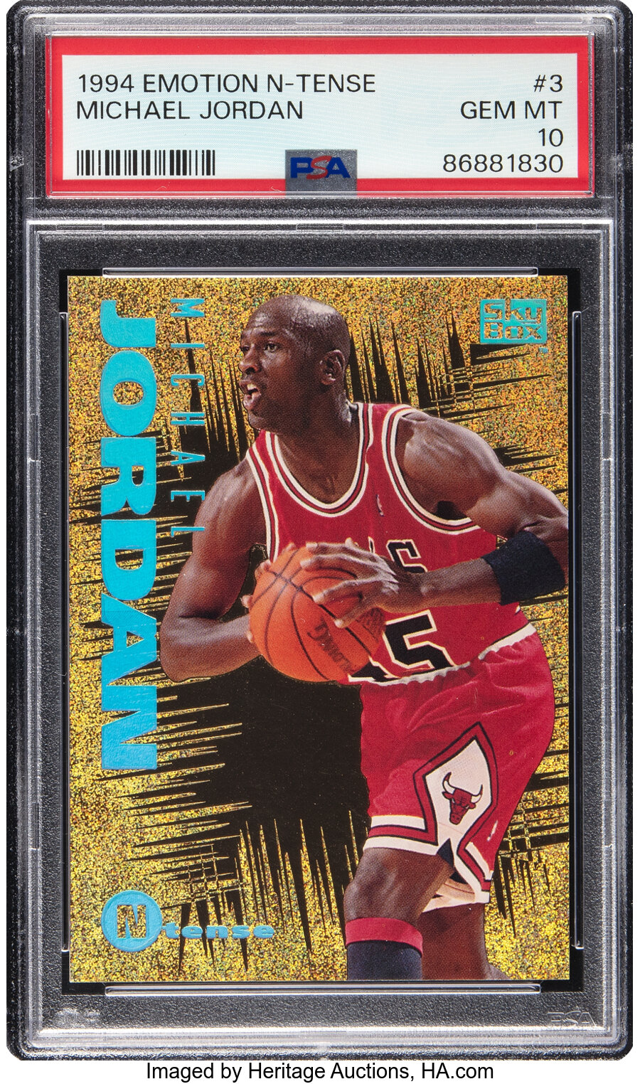 1994 Skybox Emotion N-Tense Michael Jordan #3 PSA Gem Mint 10