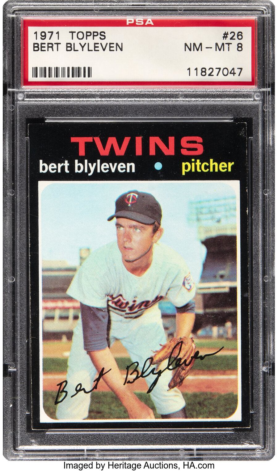 1971 Topps Bert Blyleven #26 PSA NM-MT 8