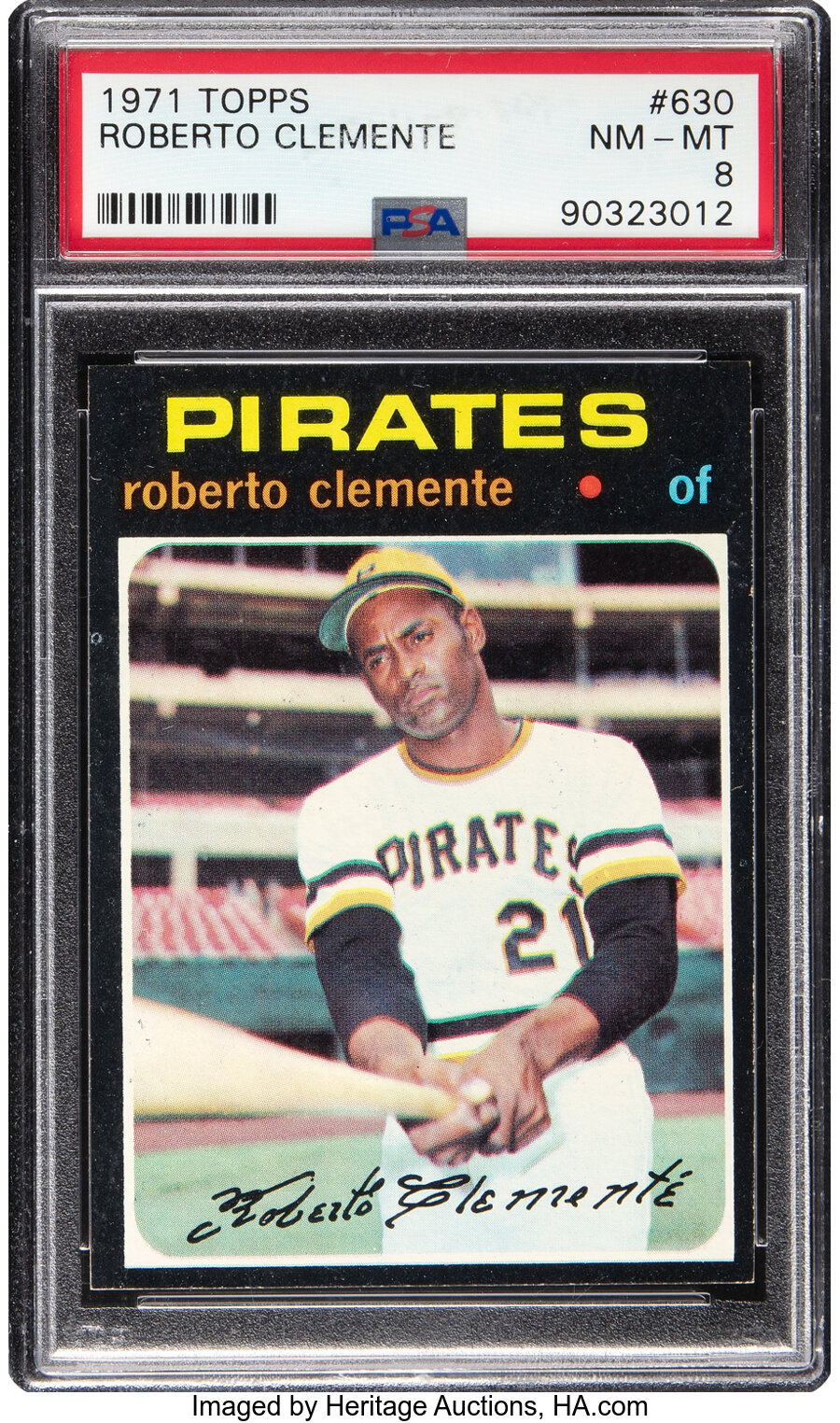 1971 Topps Roberto Clemente #630 PSA NM-MT 8