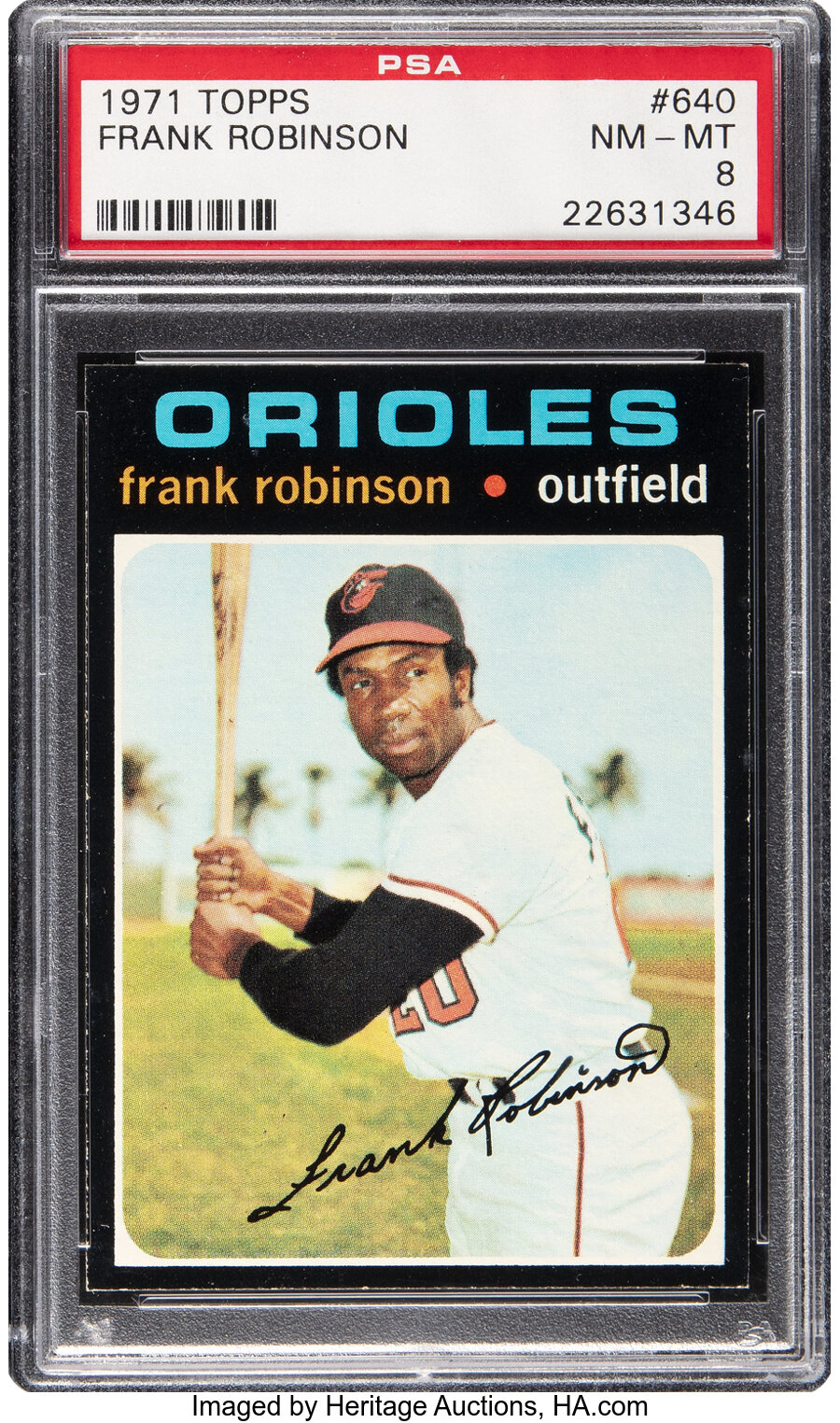 1971 Topps Frank Robinson #640 PSA NM-MT 8