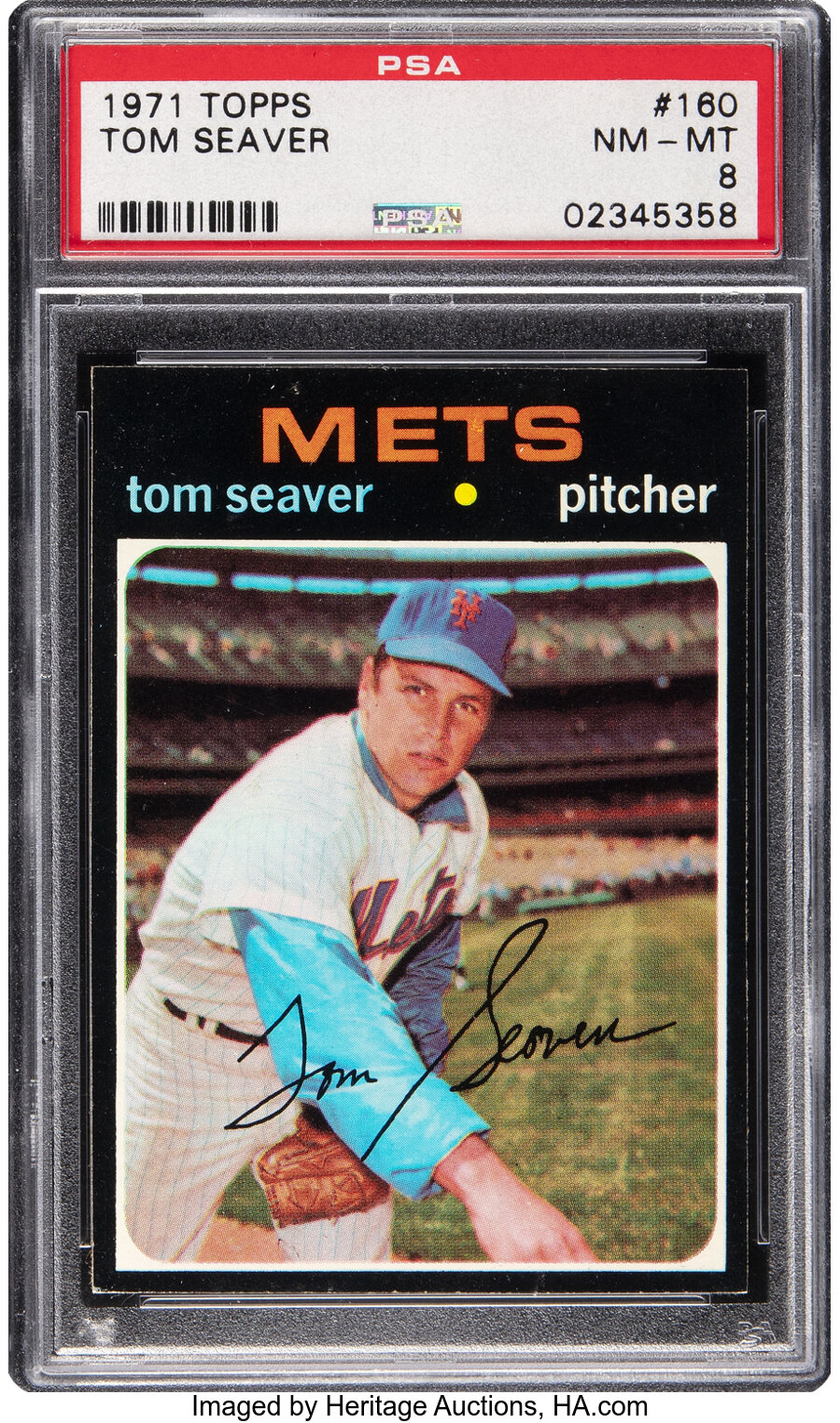 1971 Topps Tom Seaver #160 PSA NM-MT 8