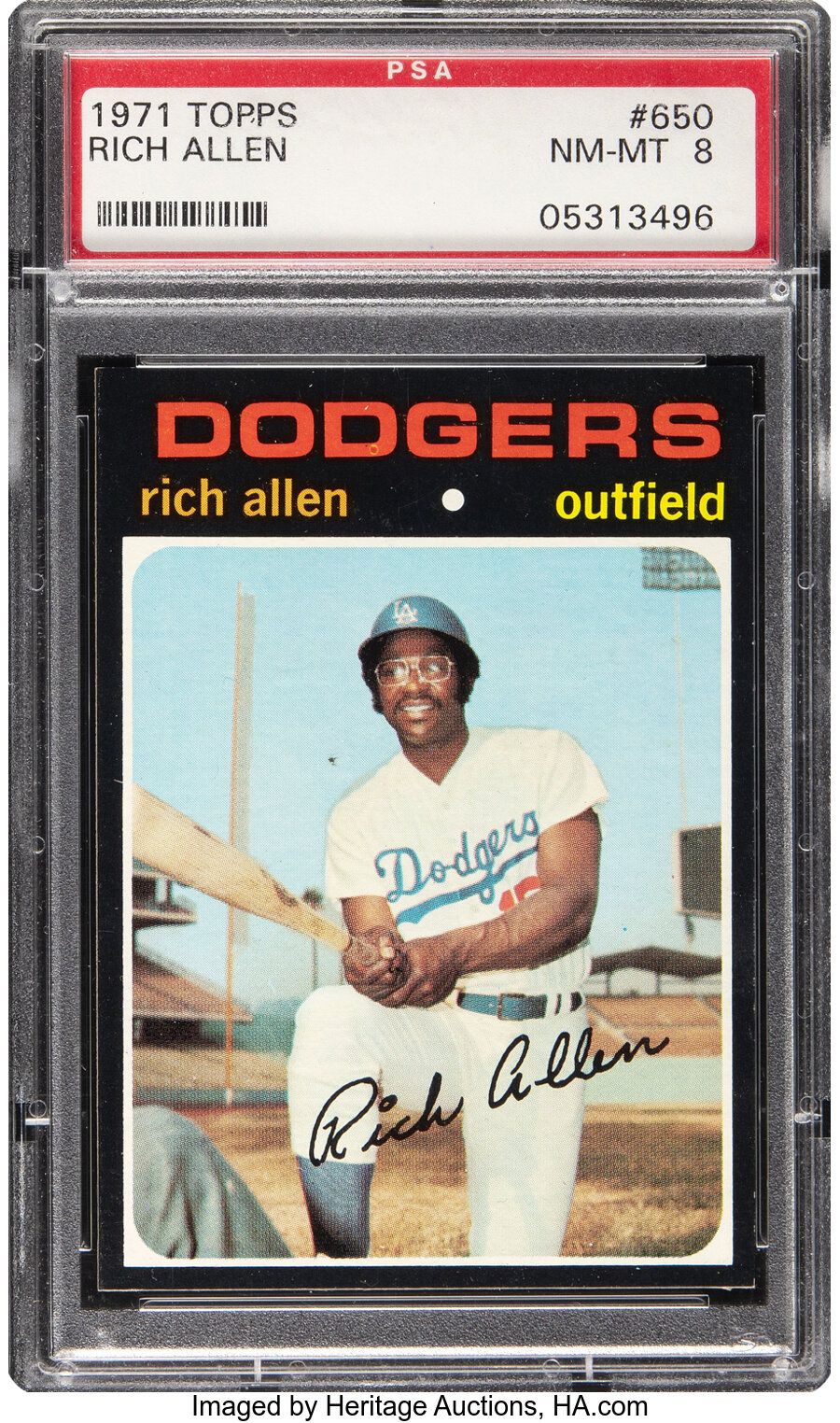 1971 Topps Rich Allen #650 PSA NM-MT 8