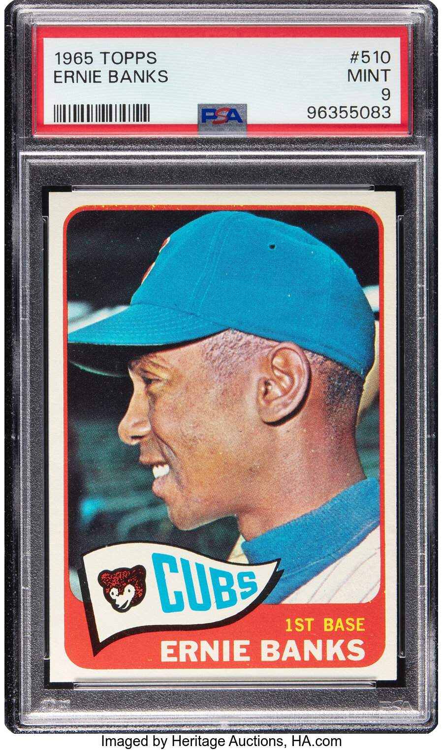 1965 Topps Ernie Banks #510 PSA Mint 9