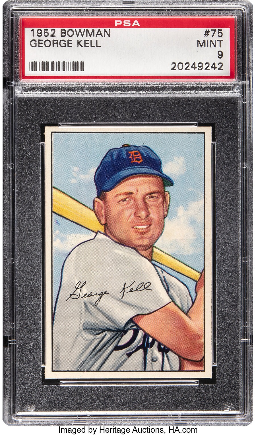 1952 Bowman George Kell #75 PSA Mint 9 - None Higher!