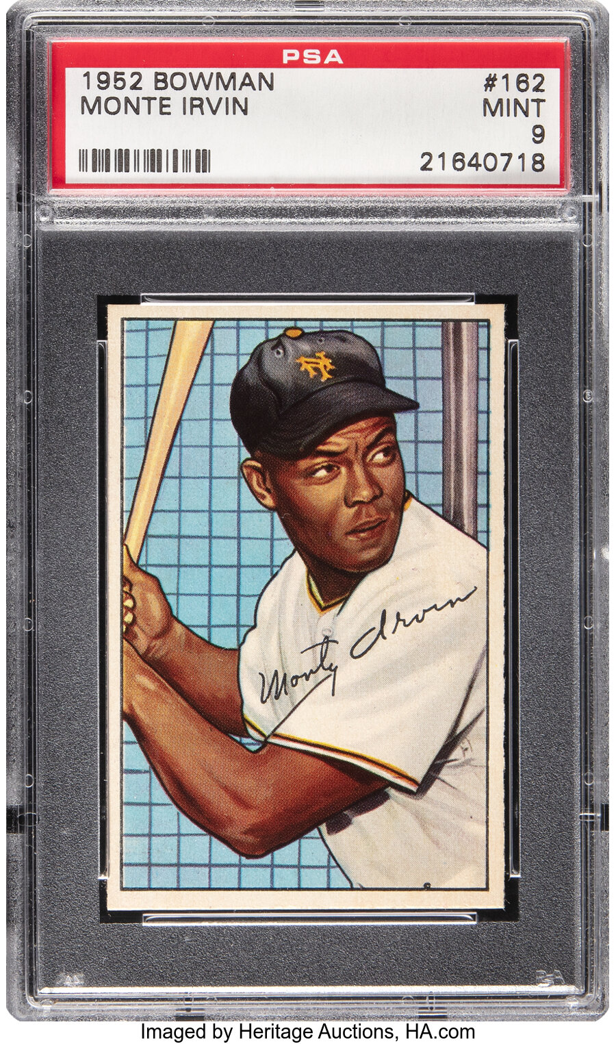 1952 Bowman Monte Irvin #162 PSA Mint 9 - None Higher!