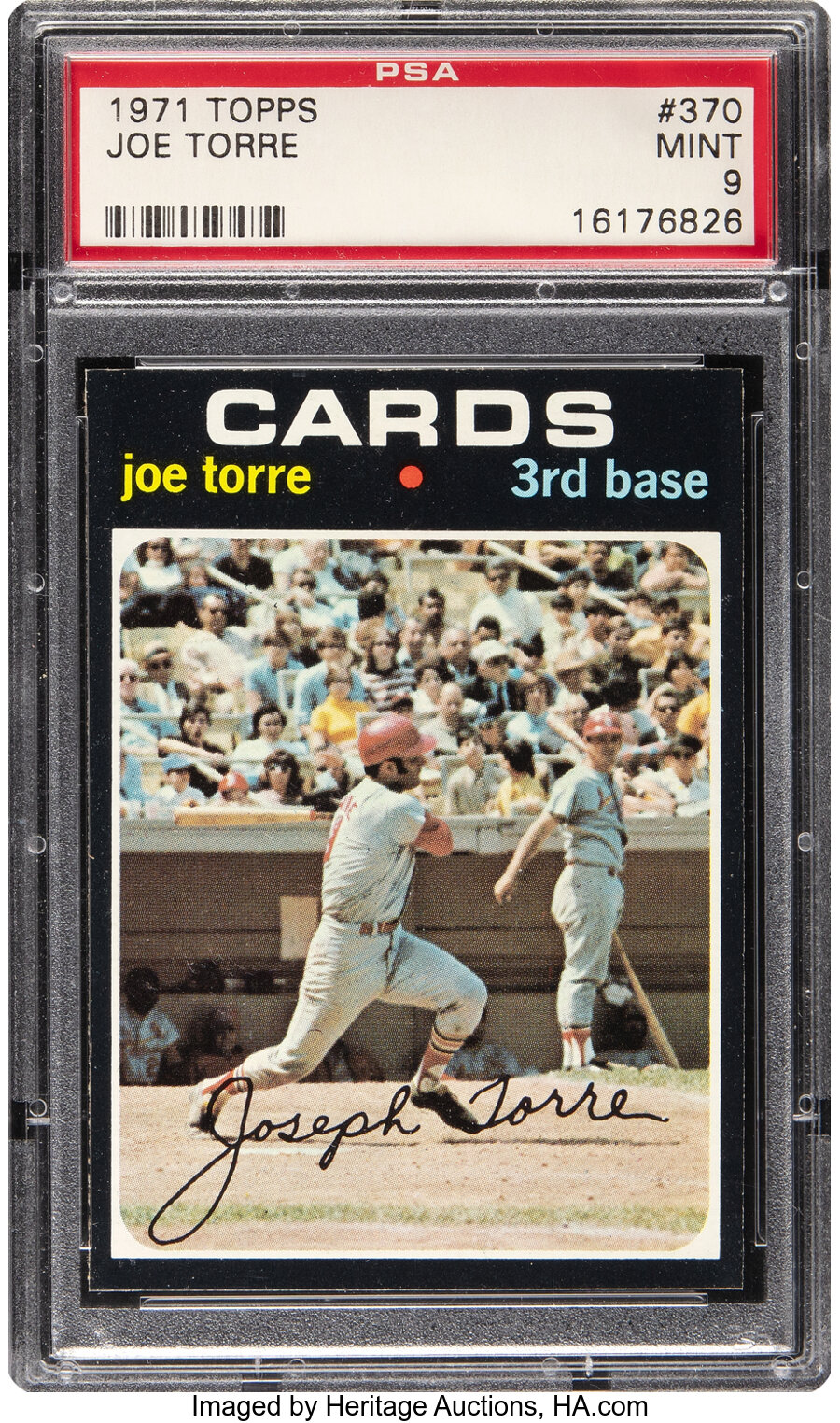 1971 Topps Joe Torre #370 PSA Mint 9