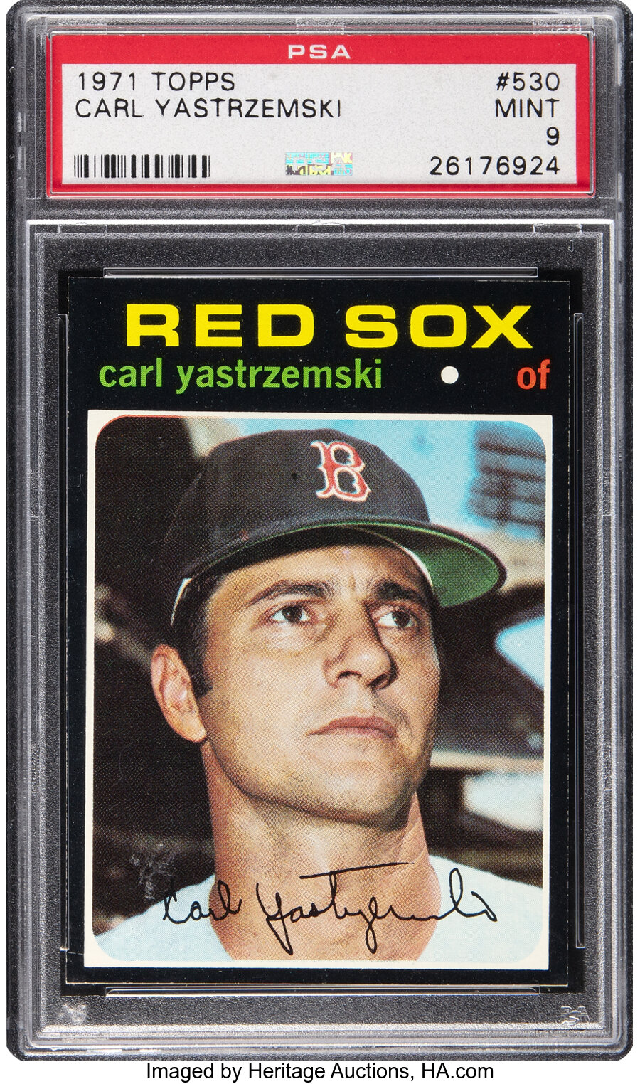 1971 Topps Carl Yastrzemski #530 PSA Mint 9 - None Higher!