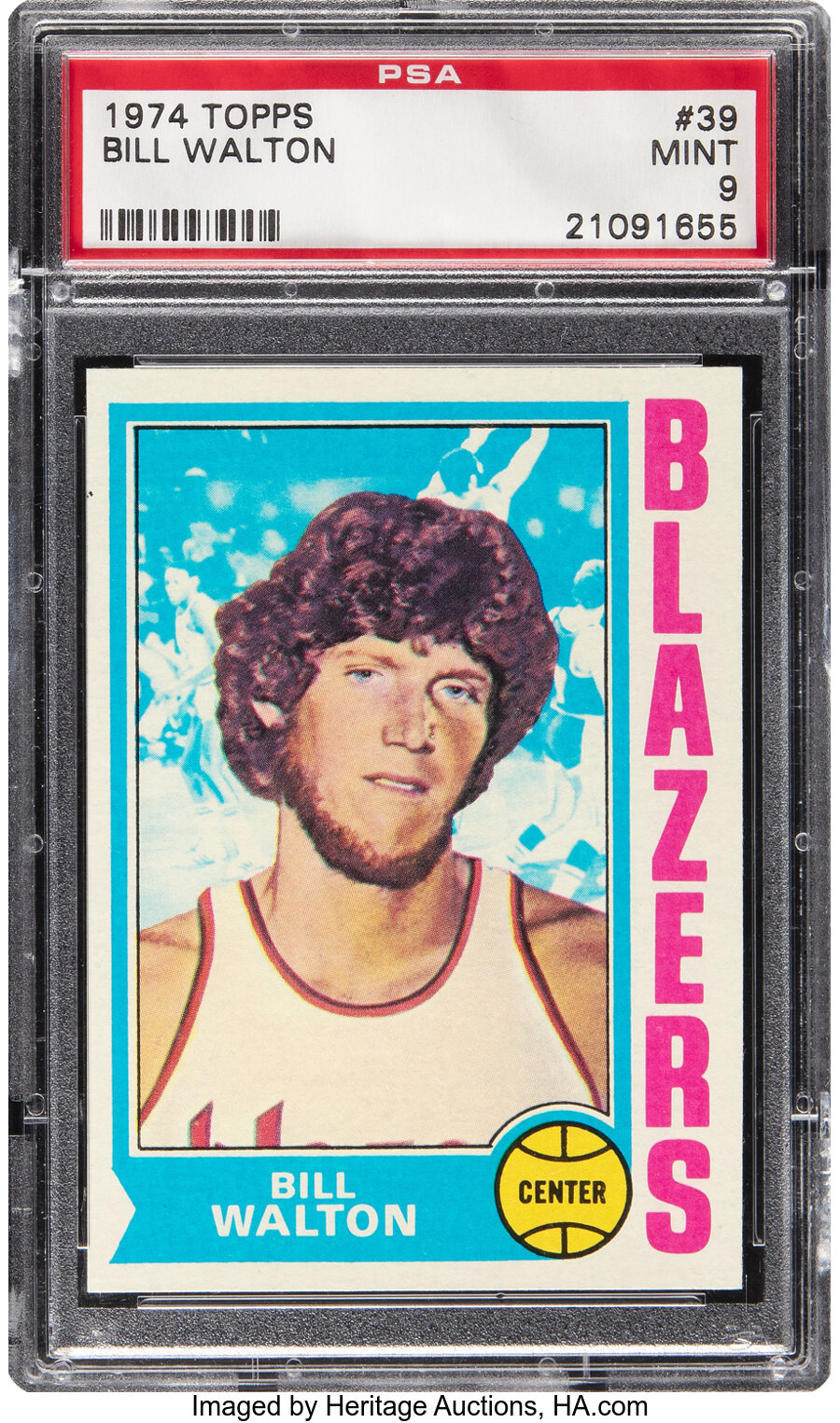 1974 Topps Bill Walton Rookie #39 PSA Mint 9 - Only Three Higher!