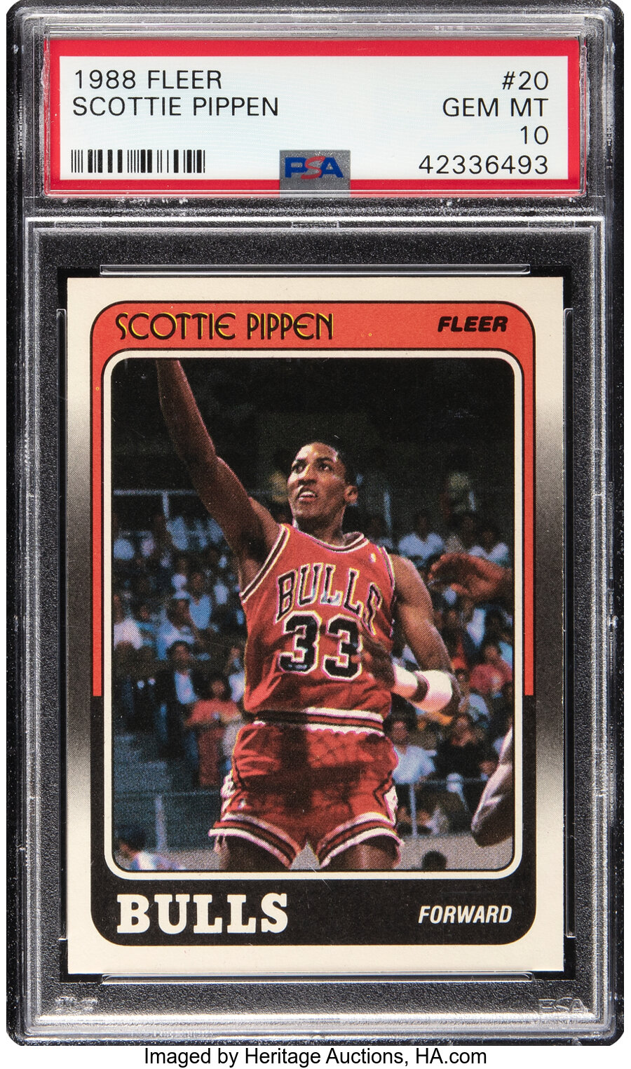 1988 Fleer Scottie Pippen Rookie #20 PSA Gem Mint 10