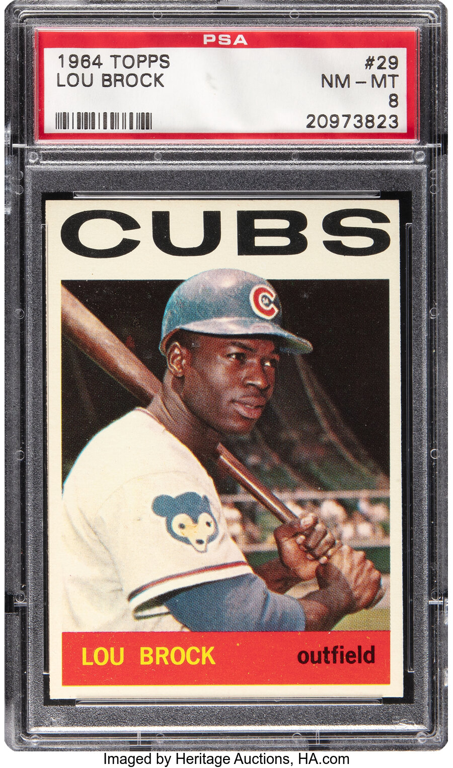 1964 Topps Lou Brock #29 PSA NM-MT 8