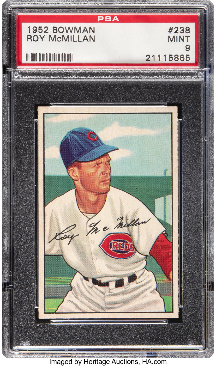 1952 Bowman Roy McMillan Rookie #238 PSA Mint 9 - None Higher!