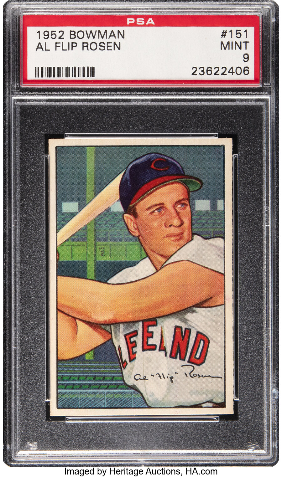 1952 Bowman Al Flip Rosen #151 PSA Mint 9 - None Higher!