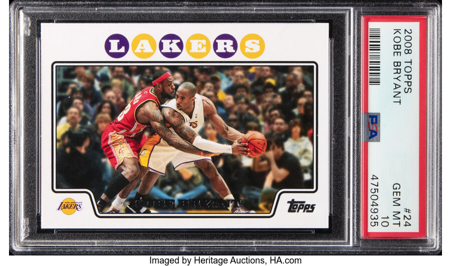 2008 Topps Kobe Bryant #24 PSA Gem Mint 10