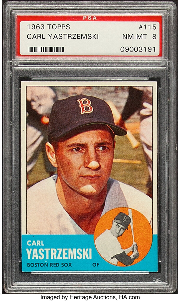 1963 Topps Carl Yastrzemski #115 PSA NM-MT 8