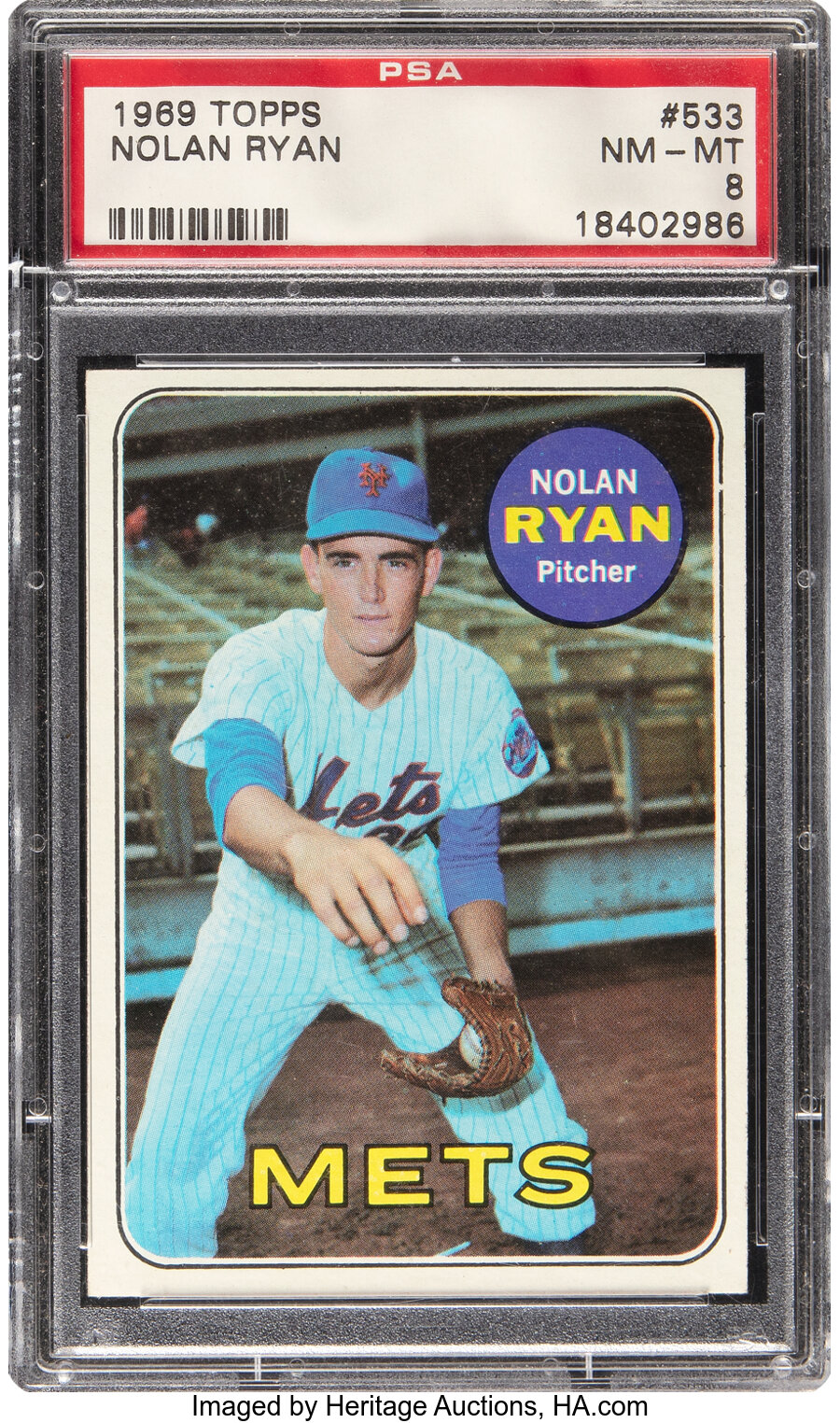 1969 Topps Nolan Ryan #533 PSA NM-MT 8