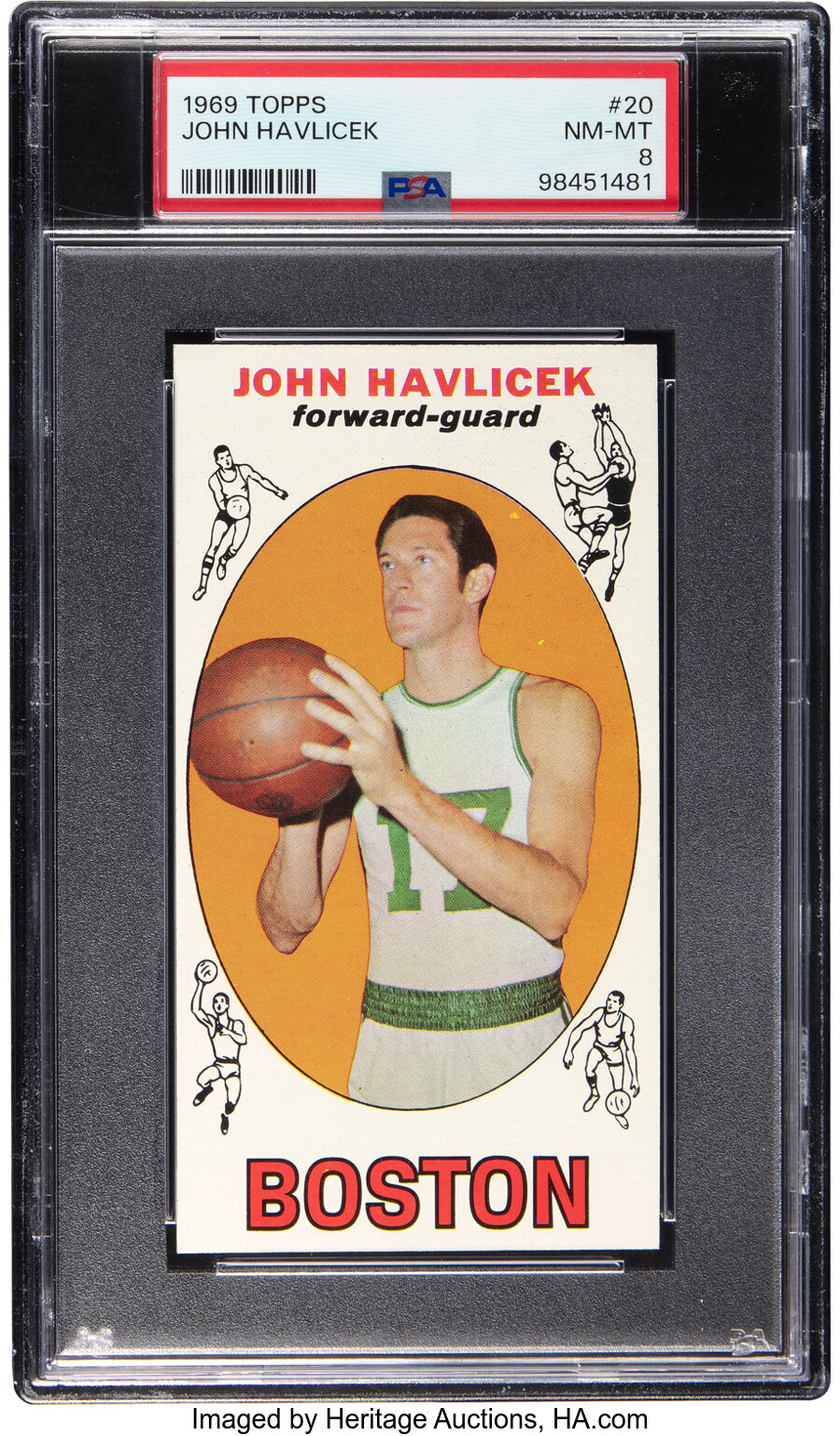 1969 Topps John Havlicek #20 PSA NM-MT 8