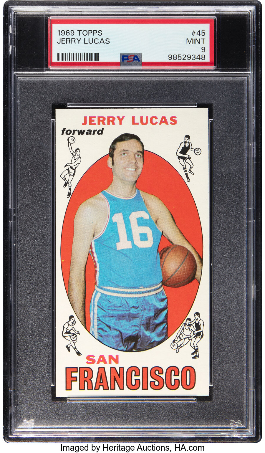 1969 Topps Jerry Lucas #45 PSA Mint 9 - Two Higher!