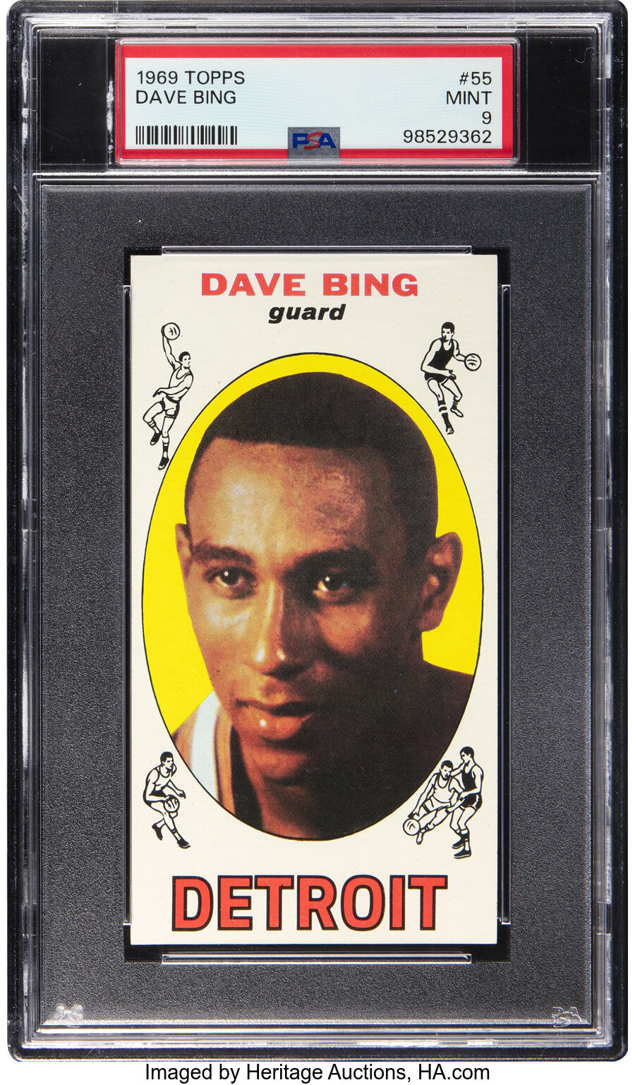 1969 Topps Dave Bing #55 PSA Mint 9 - None Higher!