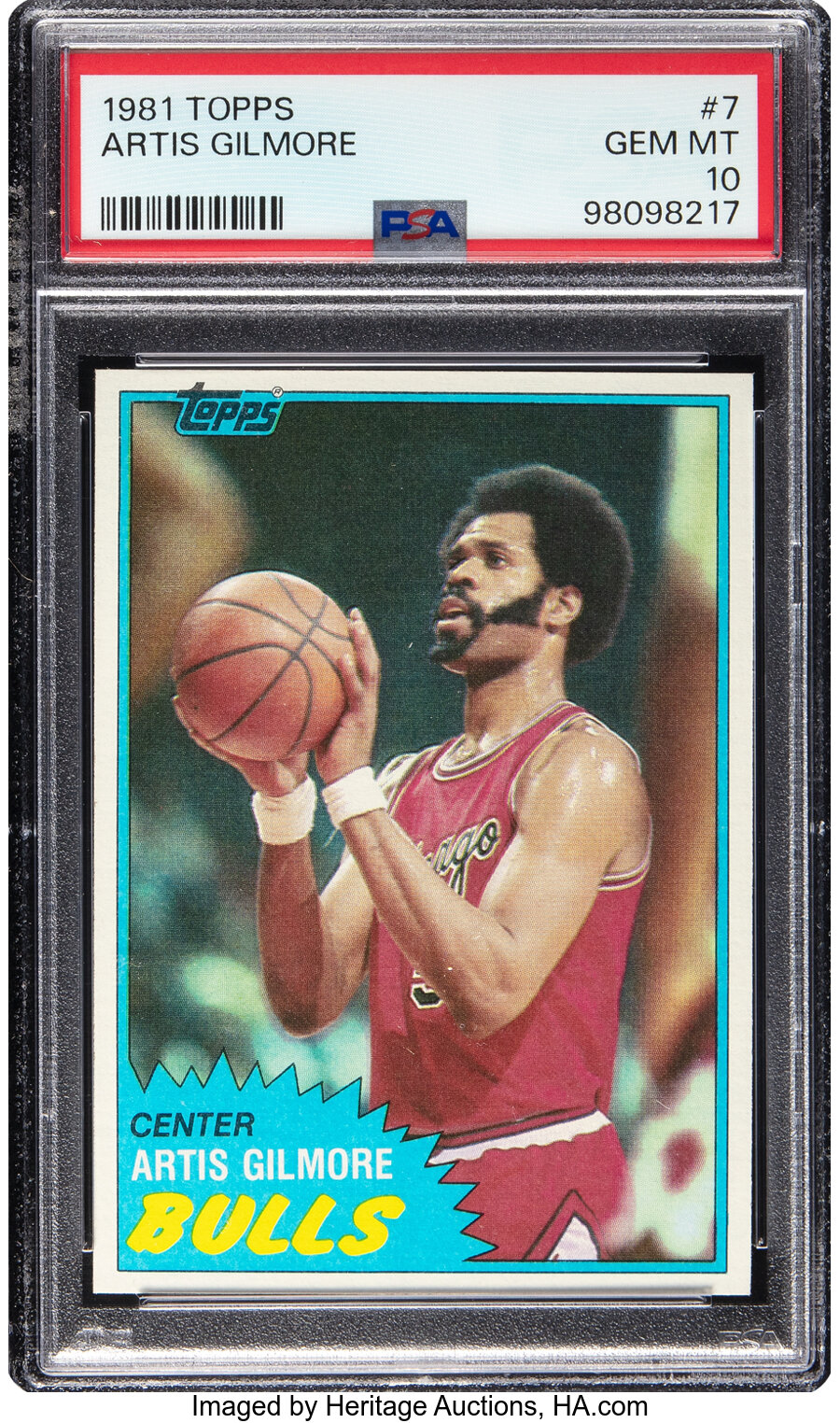 1981 Topps Artis Gilmore #7 PSA Gem Mint 10