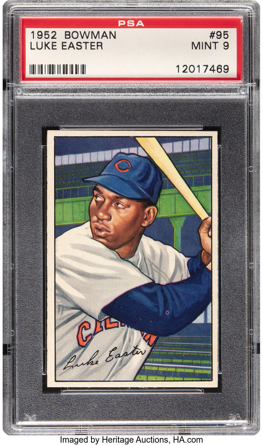 1952 Bowman Luke Easter #95 PSA Mint 9