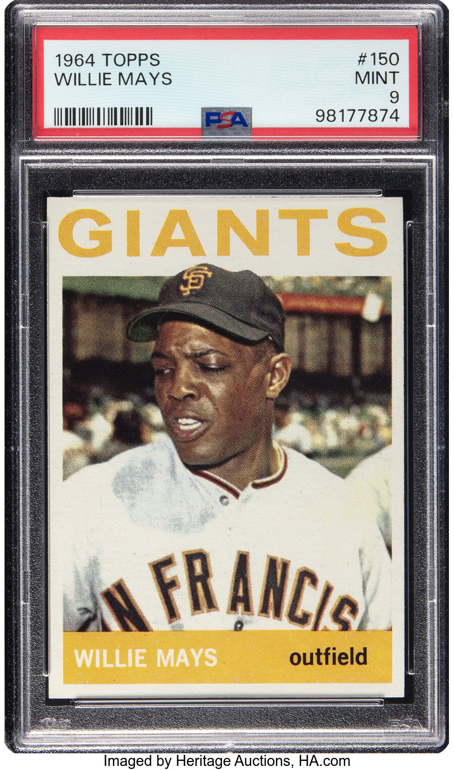 1964 Topps Willie Mays #150 PSA Mint 9 - Two Higher!