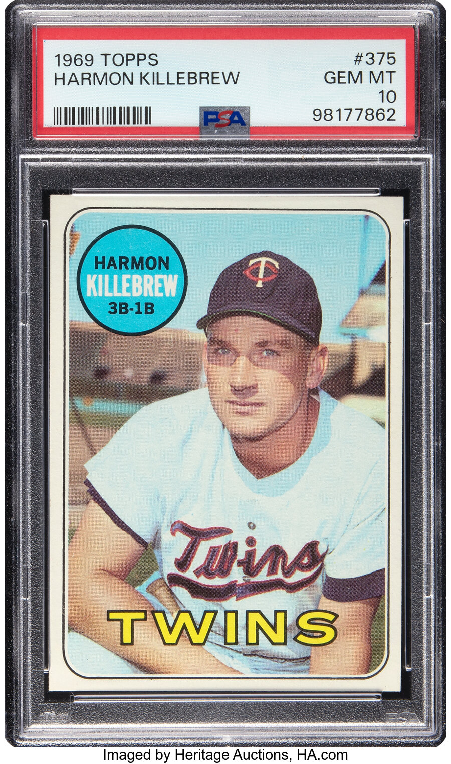 1969 Topps Harmon Killebrew #375 PSA Gem Mint 10