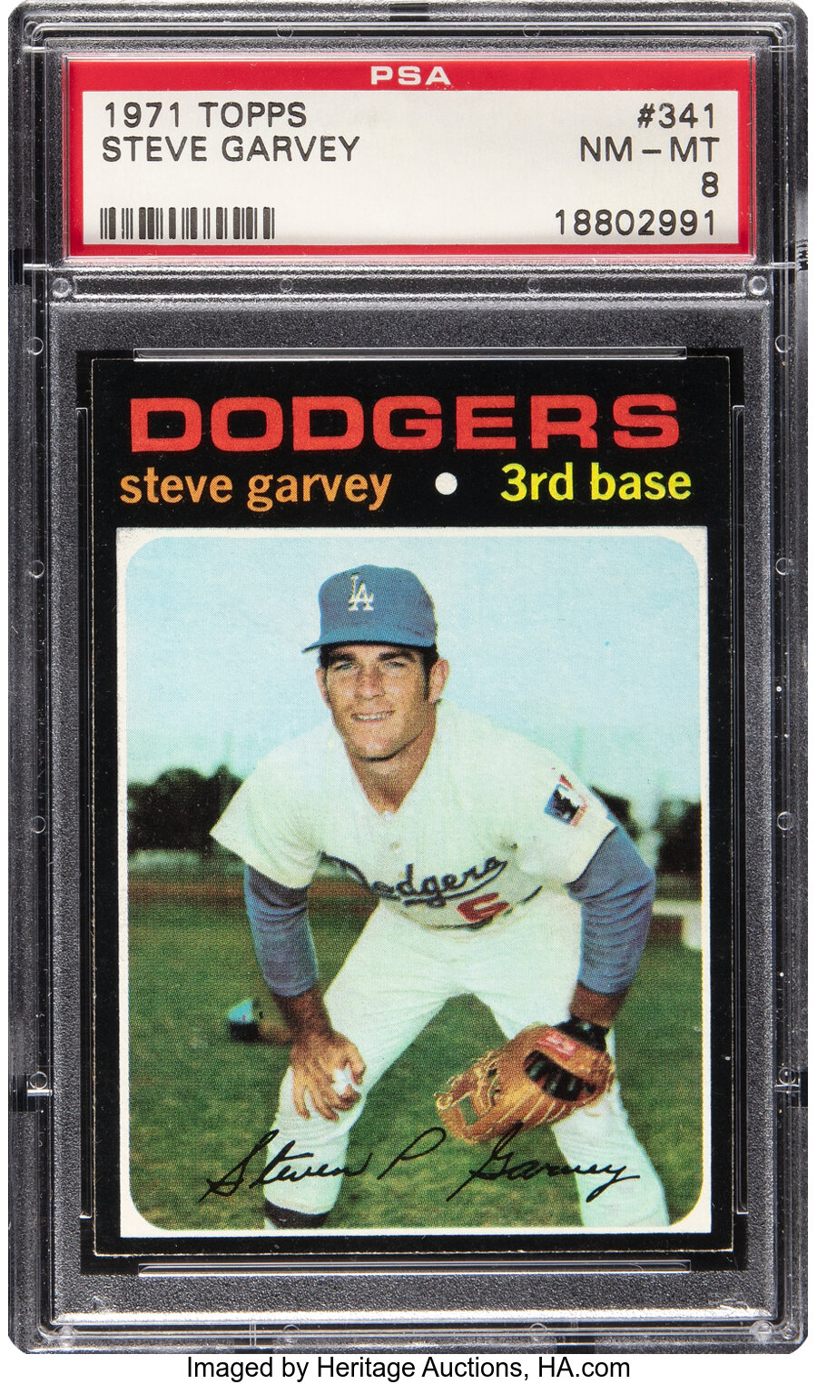 1971 Topps Steve Garvey #341 PSA NM-MT 8