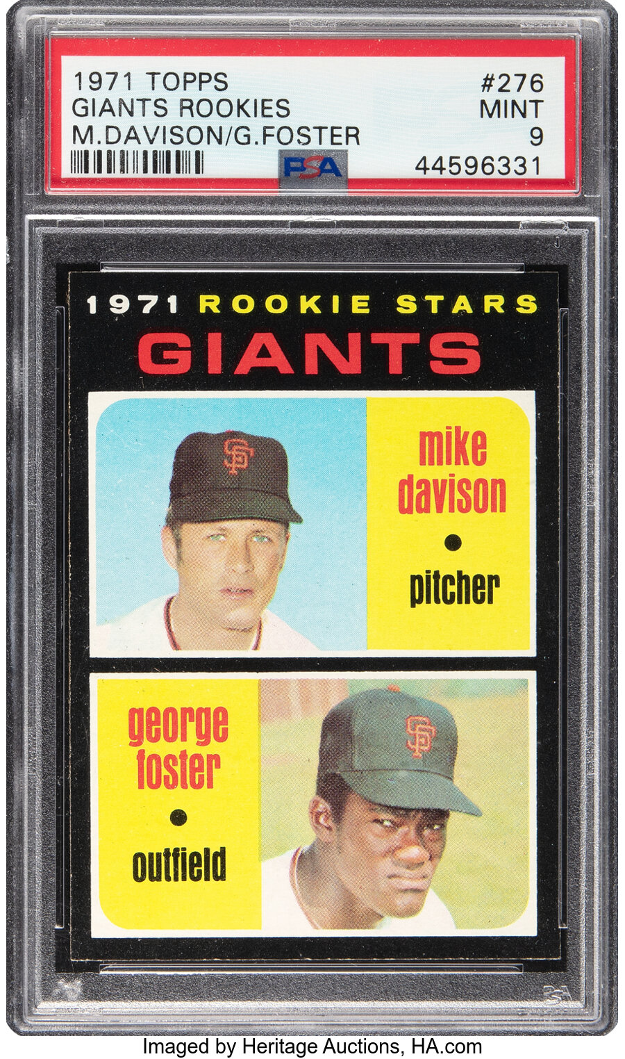 1971 Topps George Foster - Giants Rookies #276 PSA Mint 9