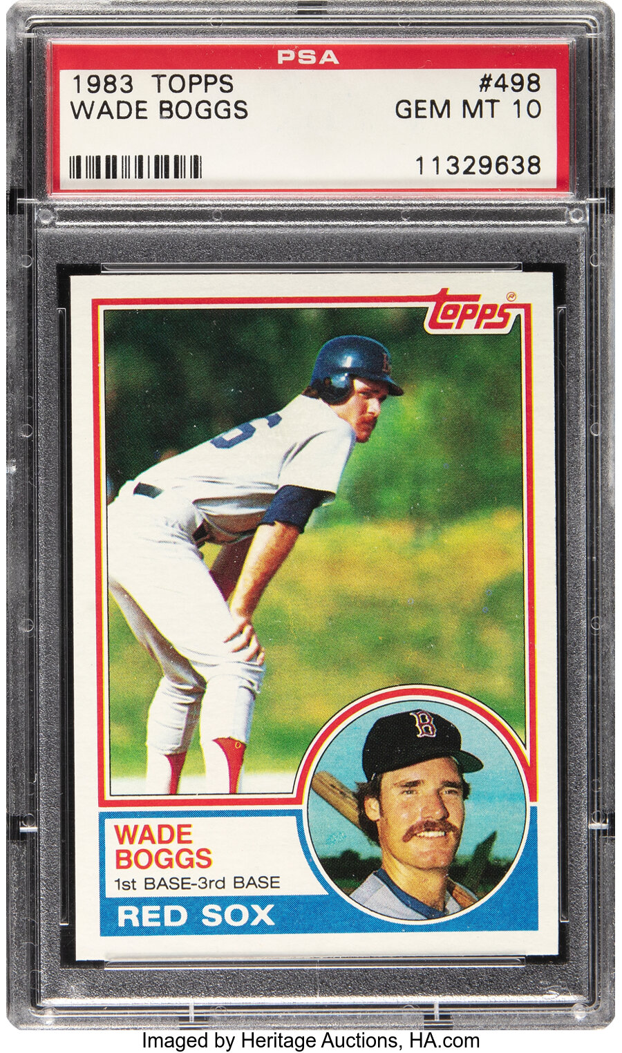 1983 Topps Wade Boggs Rookie #498 PSA Gem Mint 10