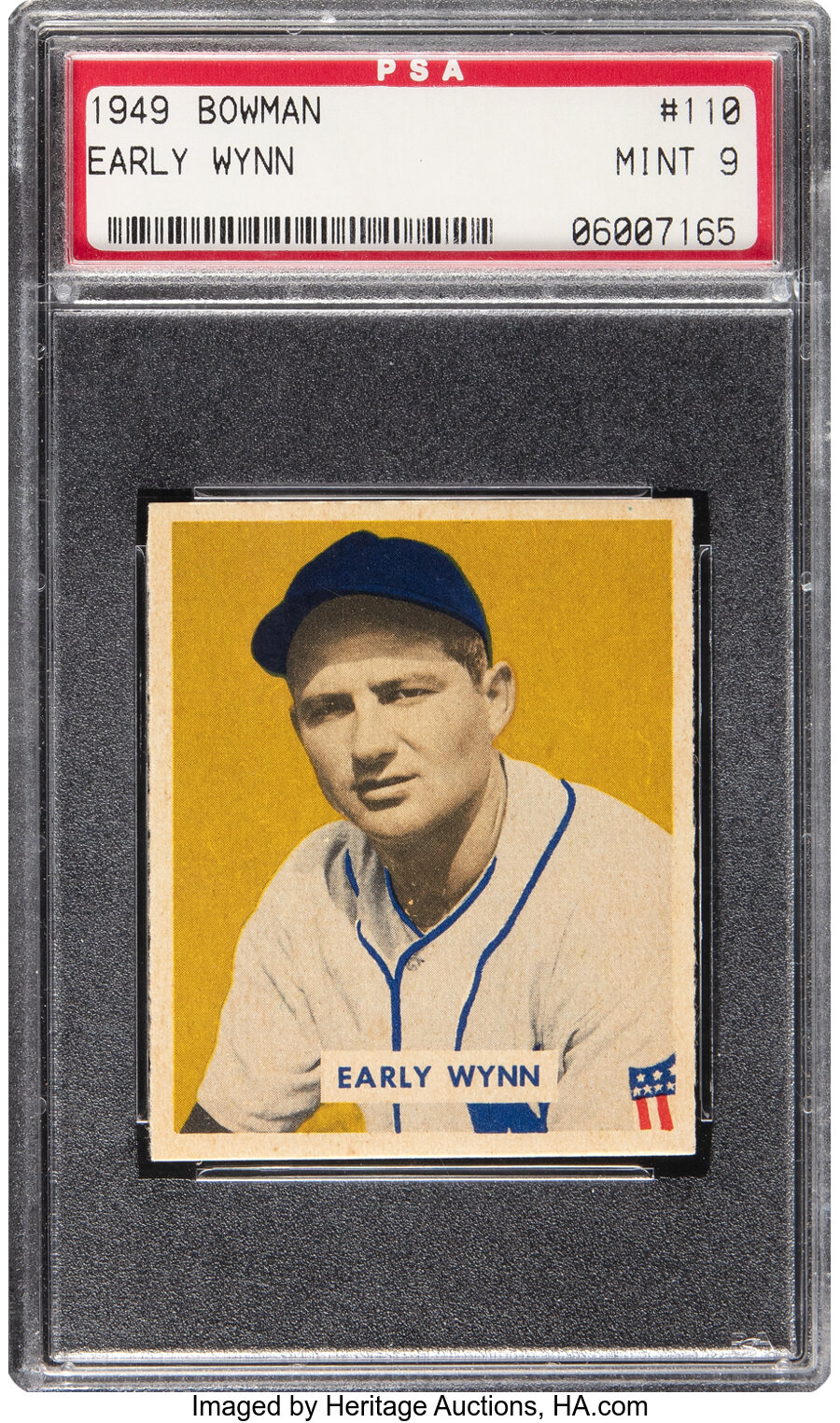 1949 Bowman Early Wynn #110 PSA Mint 9 - None Higher!