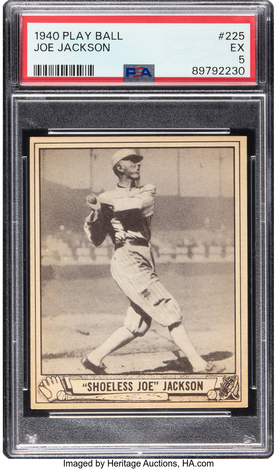 1940 Playball Joe Jackson #225 PSA EX 5