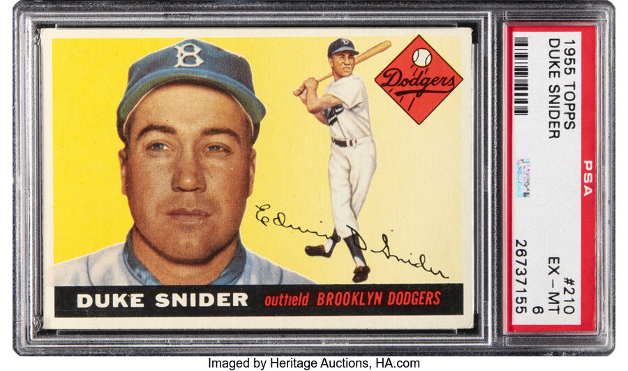 1955 Topps Duke Snider #210 PSA EX-MT 6