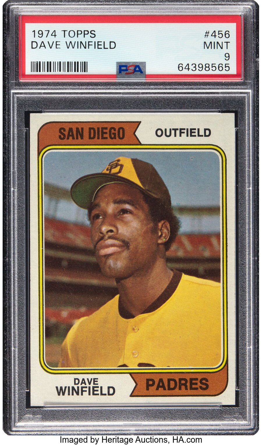 1974 Topps Dave Winfield Rookie #456 PSA Mint 9