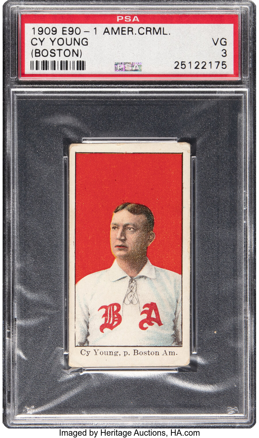 1909-11 E90-1 American Caramel Cy Young (Boston) PSA VG 3