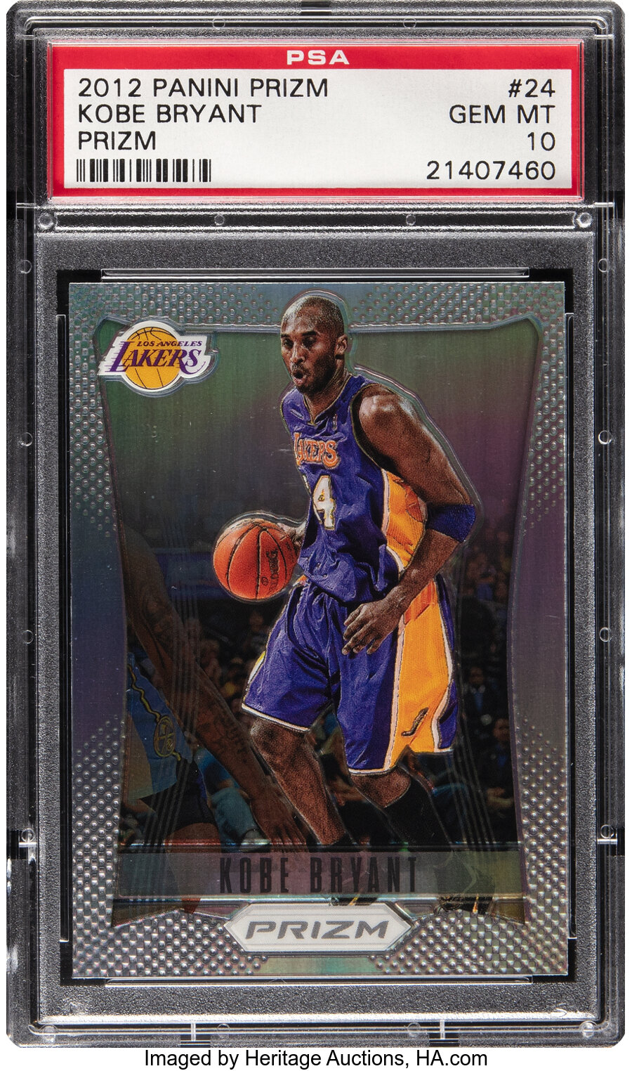 2012 Panini Prizm Kobe Bryant (Silver Prizm) #24 PSA Gem Mint 10