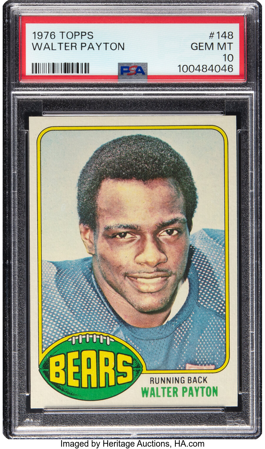 1976 Topps Walter Payton Rookie #148 PSA Gem Mint 10