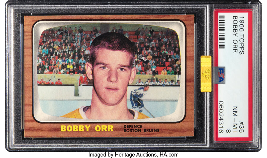 1966 Topps Bobby Orr Rookie #35 PSA NM-MT 8