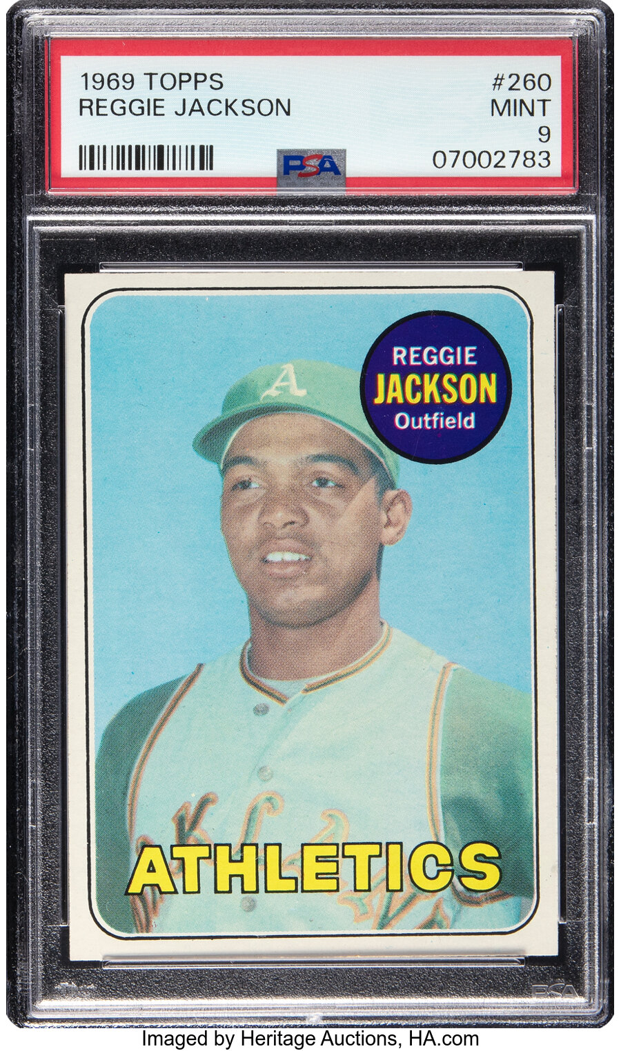 1969 Topps Reggie Jackson Rookie #260 PSA Mint 9