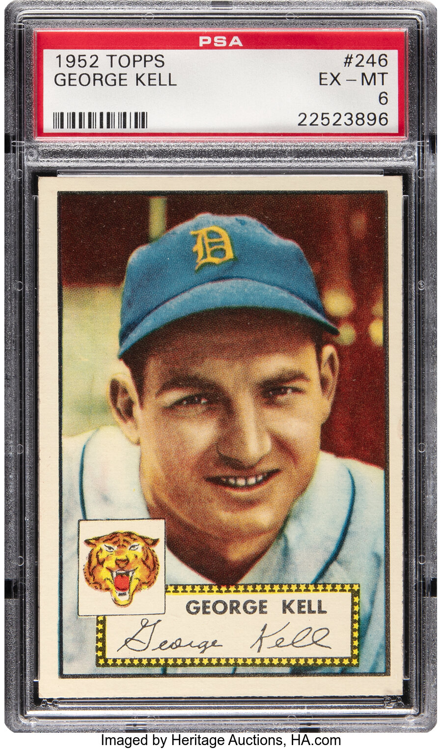 1952 Topps George Kell #246 PSA EX-MT 6