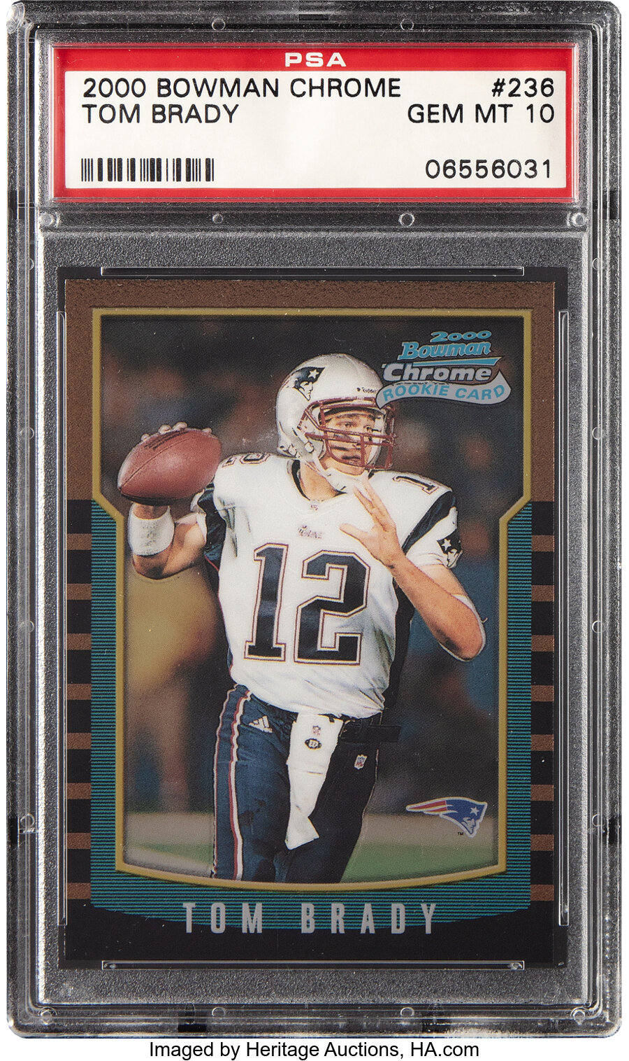 2000 Bowman Chrome Tom Brady Rookie #236 PSA Gem Mint 10