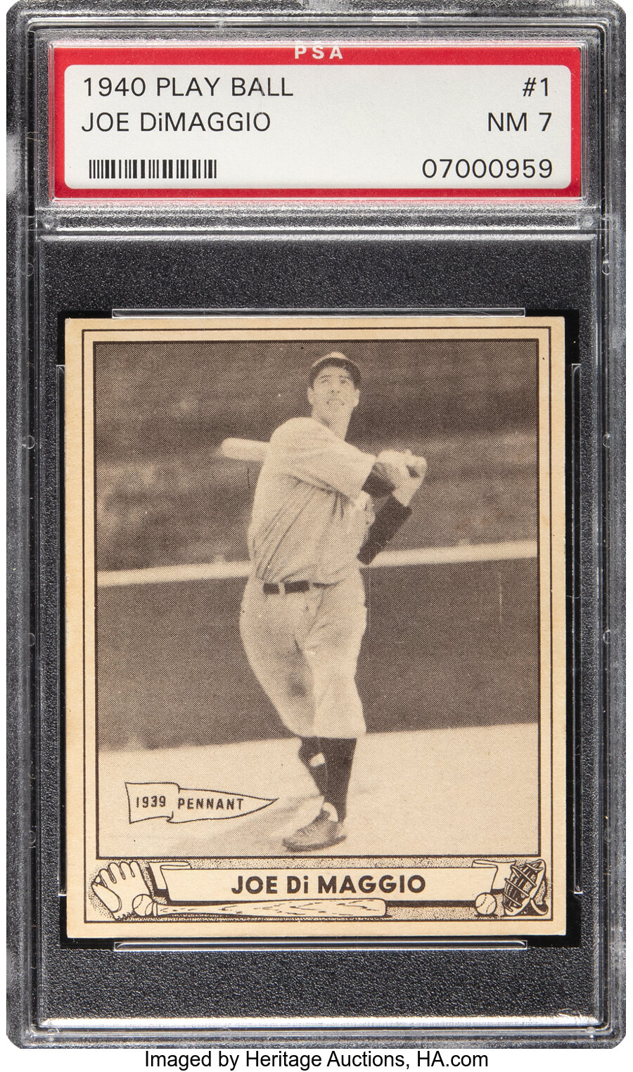 1940 Play Ball Joe DiMaggio #1 PSA NM 7