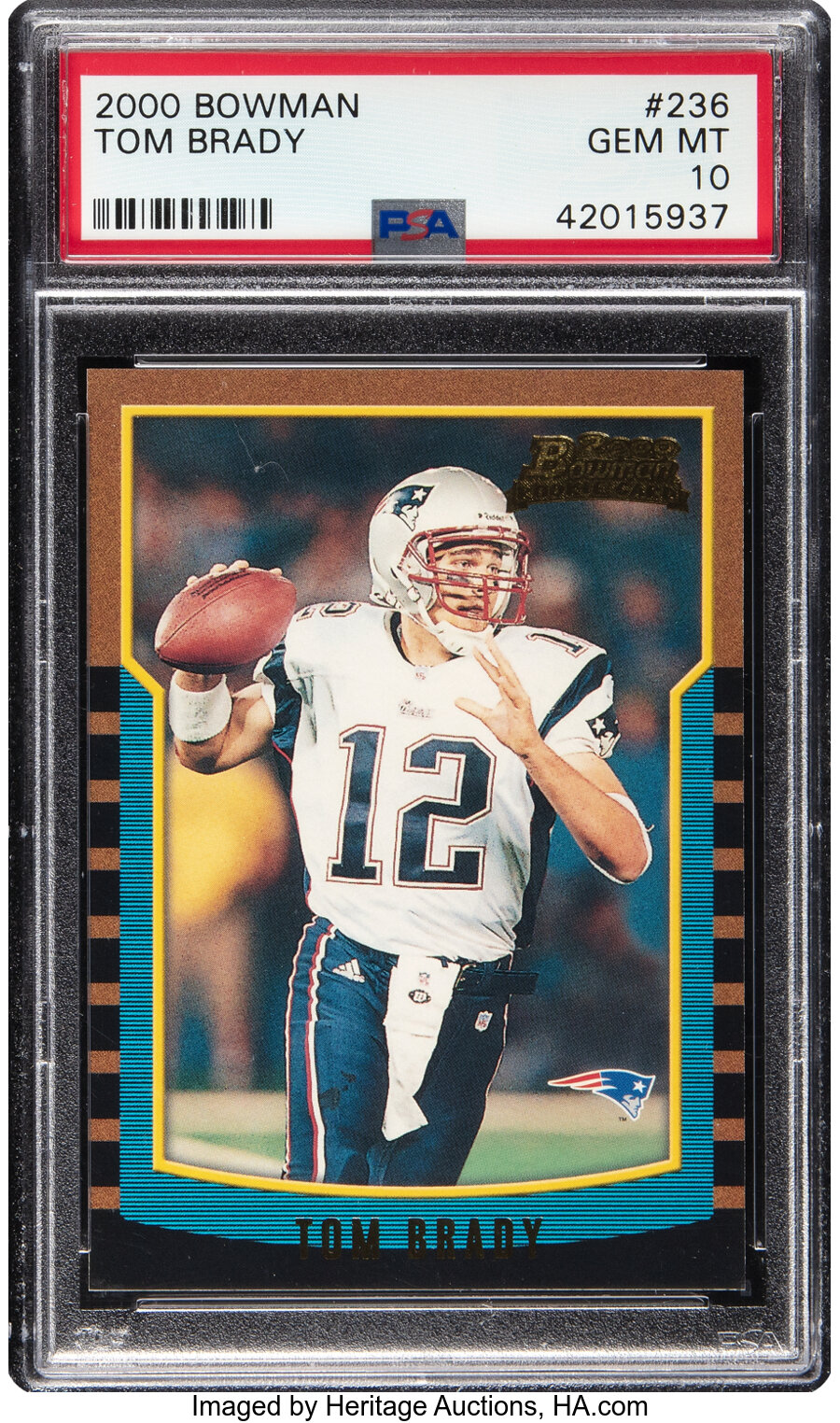 2000 Bowman Tom Brady Rookie #236 PSA Gem Mint 10