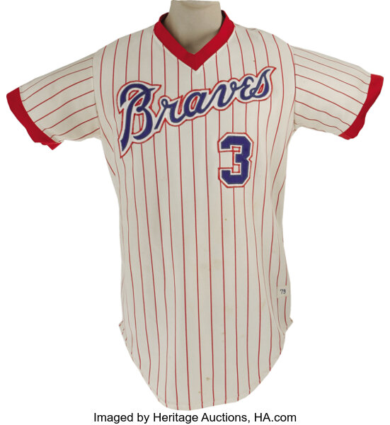 1979 Dale Murphy Game Worn Jersey. An early career gamer from the